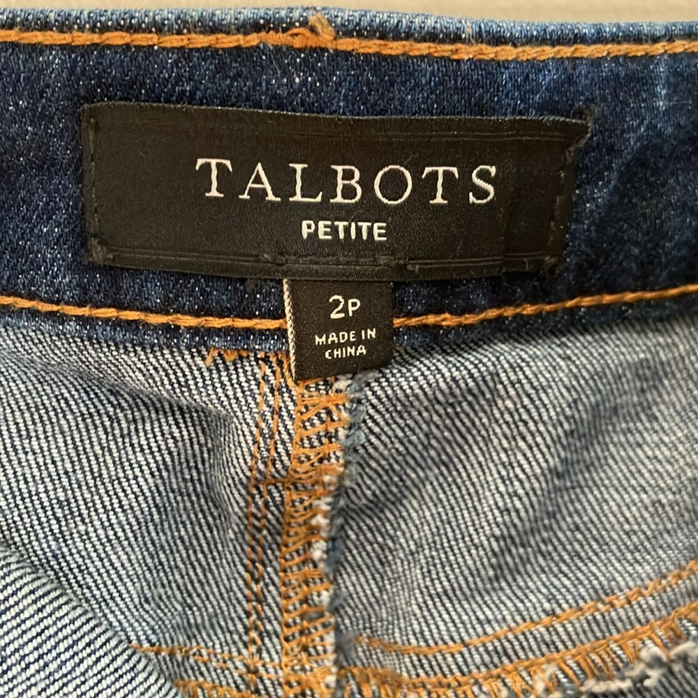 Talbots EUC Petite Denim Pencil Skirt - Picture 4 of 9